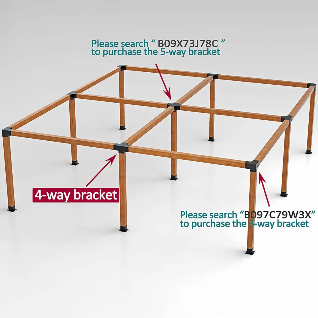 Heavy Duty High Quality Steel 3 Way 4X4 6X6 Metal Pergola Bracket