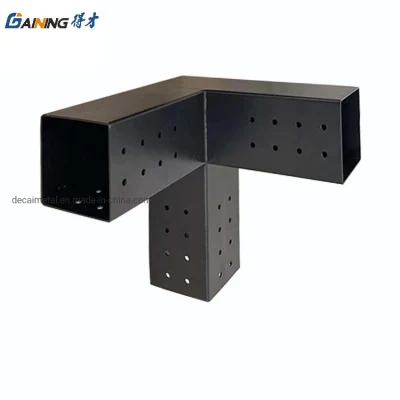 Suporte de poste de pérgula de dimensionamento modular e suportes de canto para madeira serrada 4X4 6X6